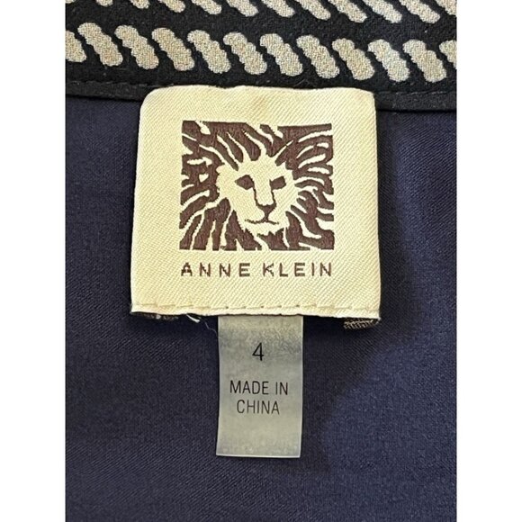 ANNE KLEIN Bilbao Stripe Chiffon Midi Skirt Women’s Sz 4 - Picture 7 of 11